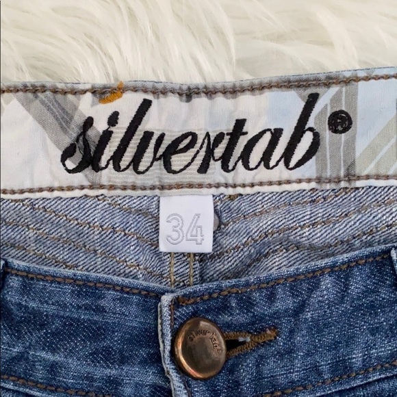 90’s vintage Silvertab blue medium fade denim - Picture 2 of 8